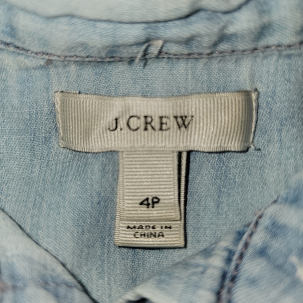 J. Crew Light Blue Denim Shirt - Picture 3 of 3